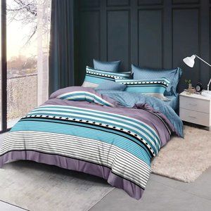 LIVEWELL BEDDING PIECE LIGHTWEIGHT COMFORTER SET Electric Blue with Stars